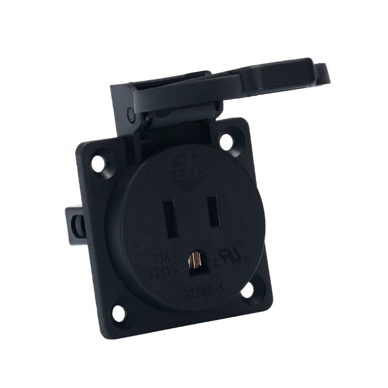 TOMA SENCILLA 15A,125VAC, NEMA5-15R