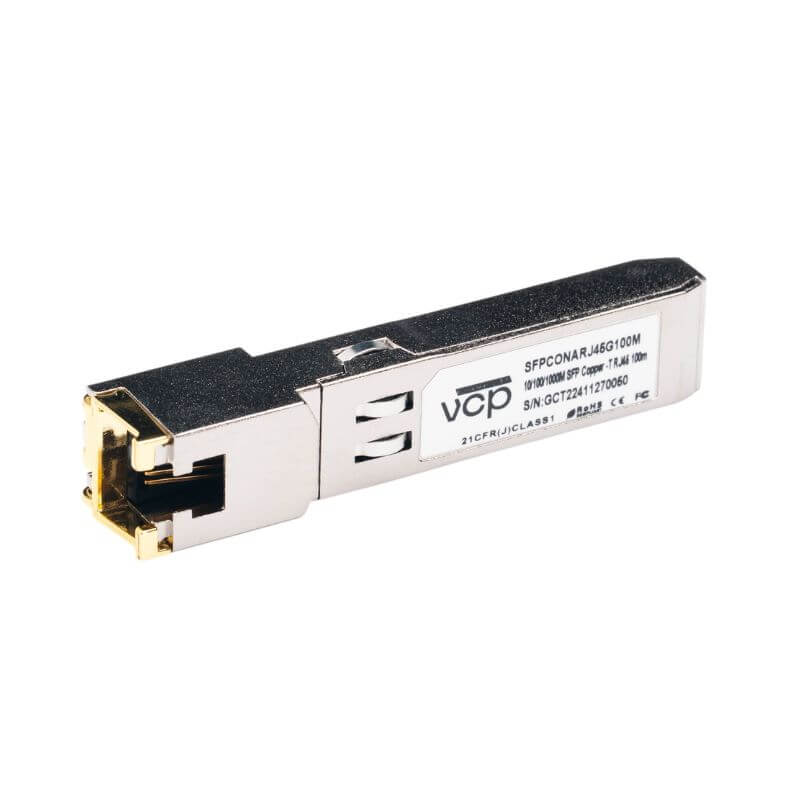TRANSCEPTOR SFPCONARJ45G100M, MM 1.25G LC 55