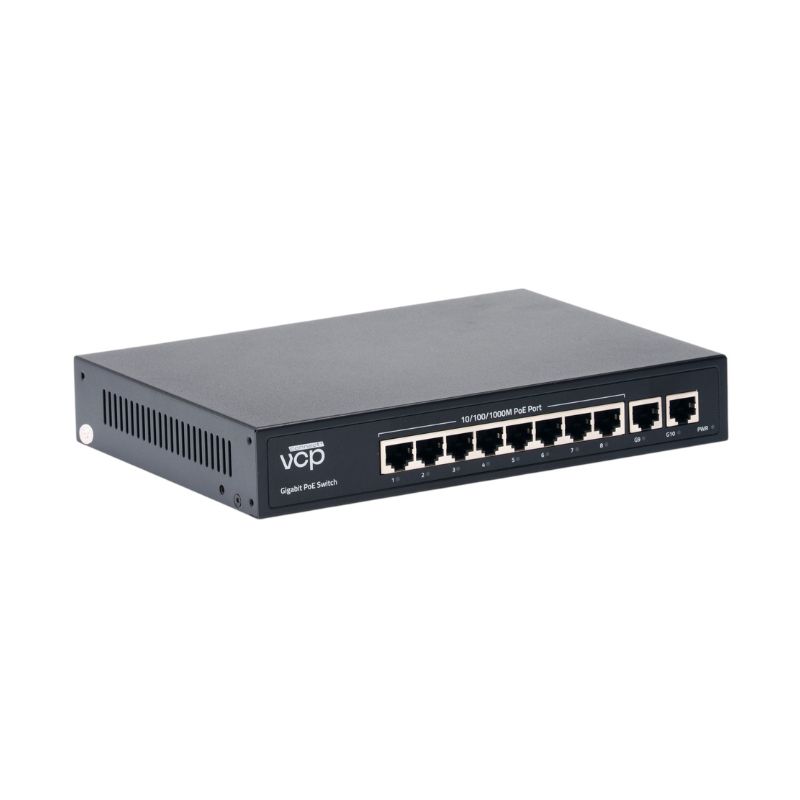SWITCH SWCNA8GP2UP, 8 GIG POE + 2 GIGA COBR