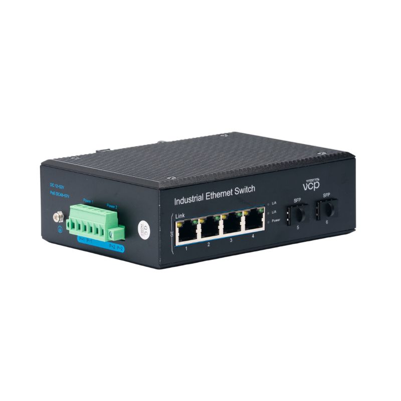 SWITCH SWINAS4POEG2SFP,IND,4PT 10/100/1000MP