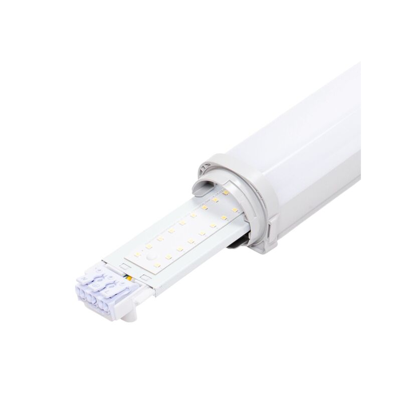Hermética con LED integrado, 50W, 100V-277V, 8000LM, 4000K