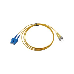 Patch cord de fibra óptica, SC/SC, monomodo, UPC, 3 metros