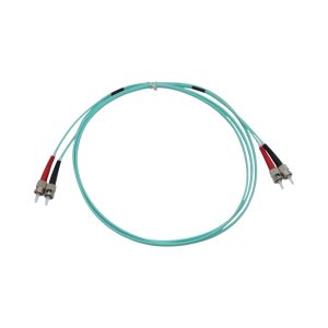 Patch cord de fibra óptica, ST/ST, multimodo 50/125µm OM3, 3 metros