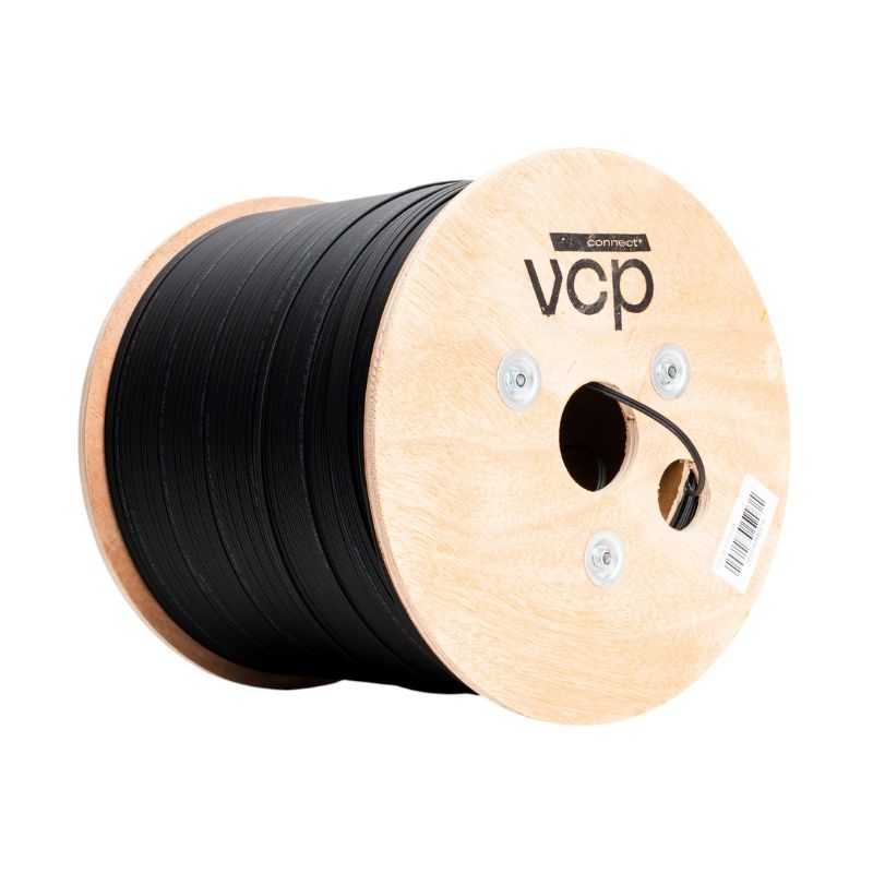 Fibra Optica DROP, 1 hilo, monomodo, refuerzos en acero, spam 80 m, caja x 1000 m