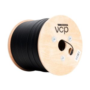 Fibra Optica DROP, 4 hilos, monomodo, refuerzos dieléctricos, spam 80 m, caja x 1000 m