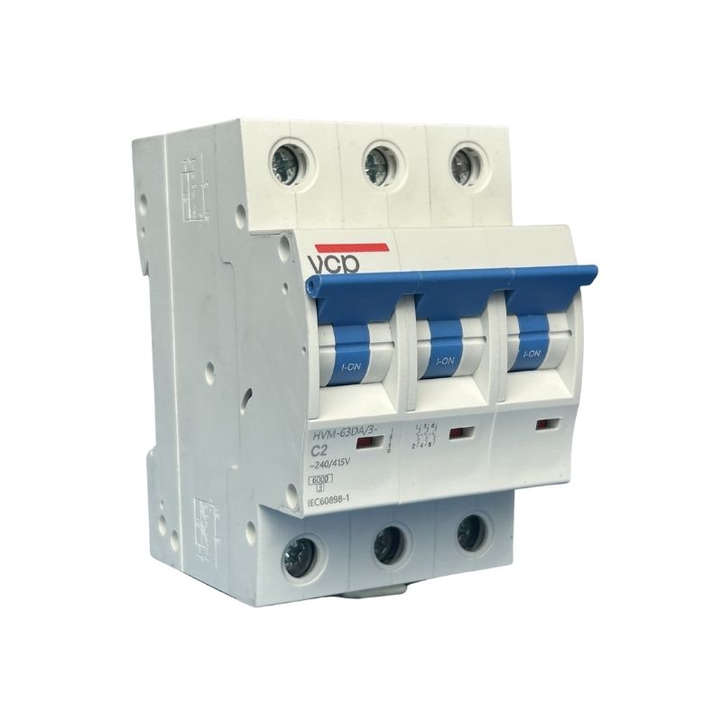Mini-interruptores MCB 6KA, 220V, 2A, 3P