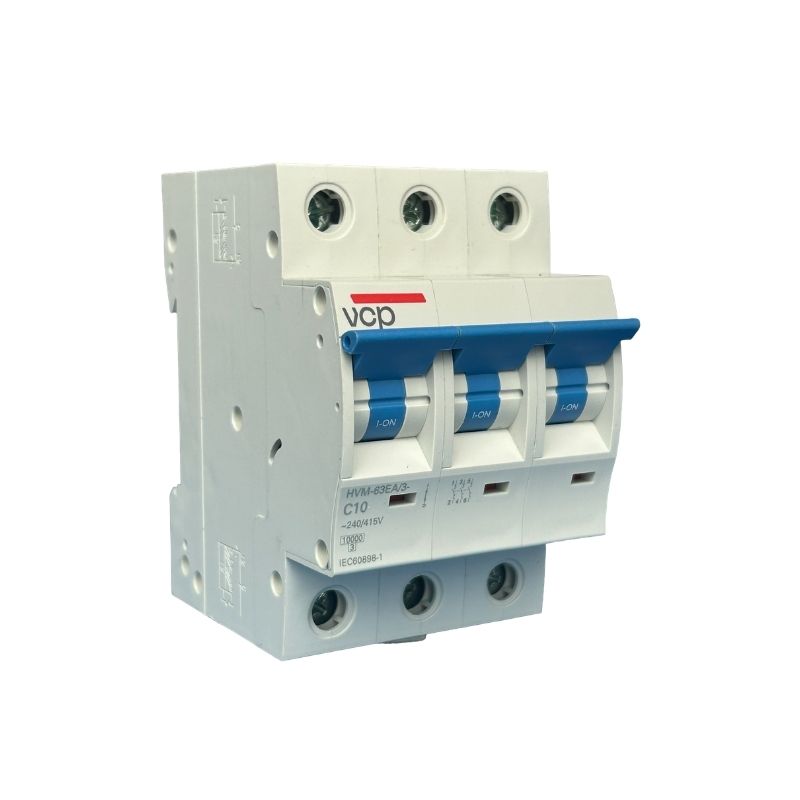 Mini-interruptores MCB 10KA, 220V, 10A, 3P