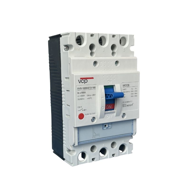 Interruptores caja moldeada, 92X155X93mm, 220/440V, 160A, 50kA