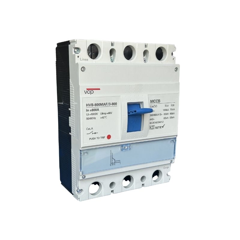 Interruptores caja moldeada, 210X280X117mm, 220/440V, 800A, 100kA