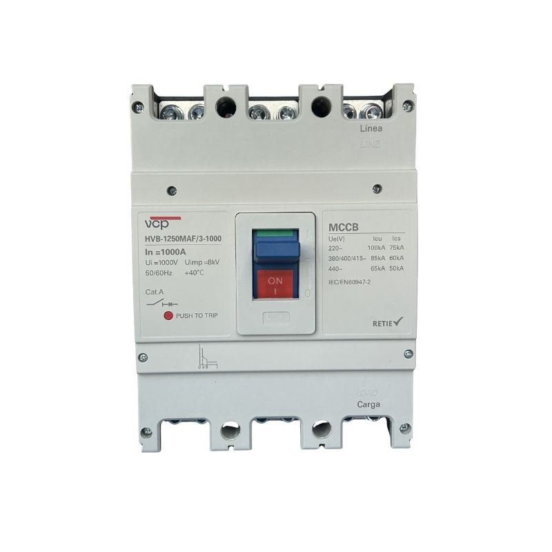 Interruptores caja moldeada, 210X275,5X155mm, 220/440V, 1000A, 100kA