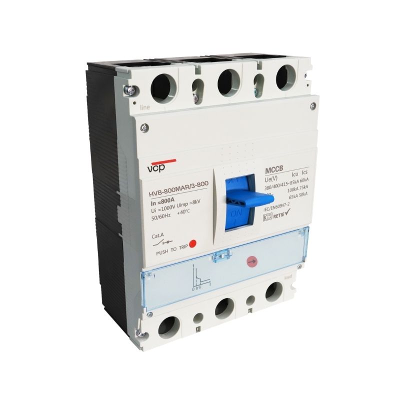 Interruptores caja moldeada, 150X257X147mm, 220/440V, 400-500A, 100kA