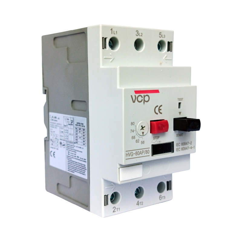 Guardamotor, 200V/440V, 56 – 80A, 100kA