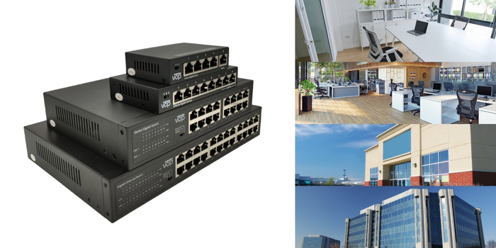 Aplicación Switch PoE según puertos