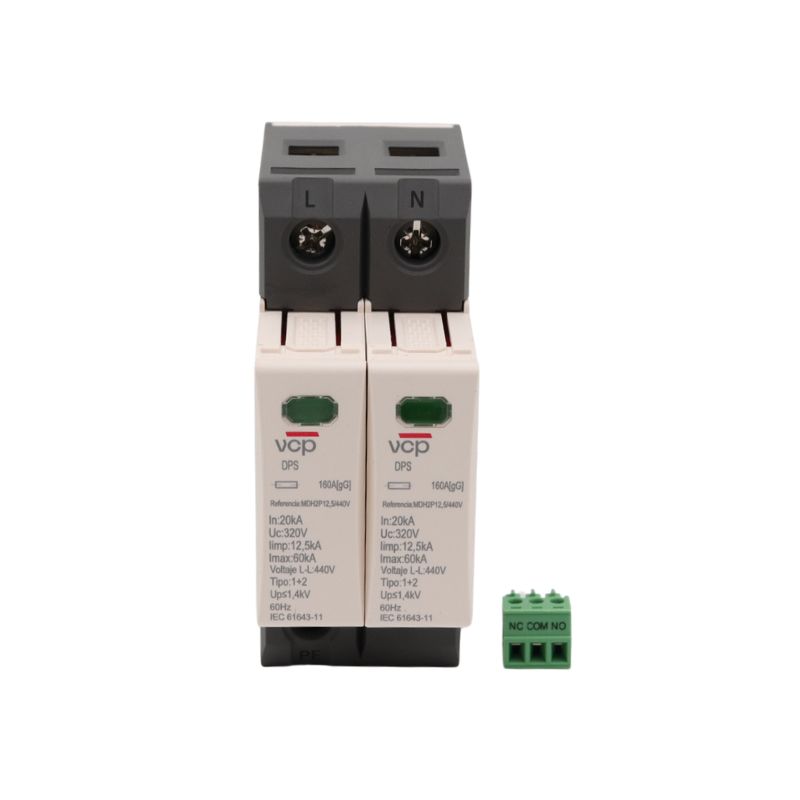 DPS TIPO 1+2 3 POLOS 440V 12,5KA10/350 60kA8/20 RIEL DIN