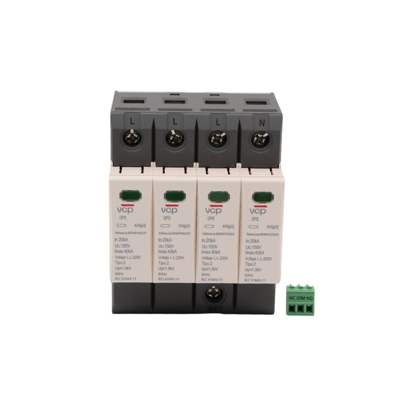 DPS TIPO2 4POLOS 220/120V 40kA/8,20 RIEL DIN