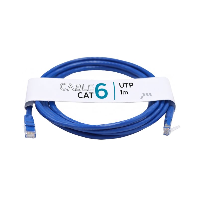 Patch Cord sin blindaje (U/UTP) CAT6, color azul, 1.5FT-0.45M