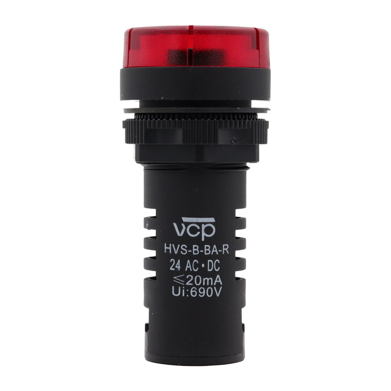 Buzzer electrónicos rojo 22 mm 24 VDC/AC