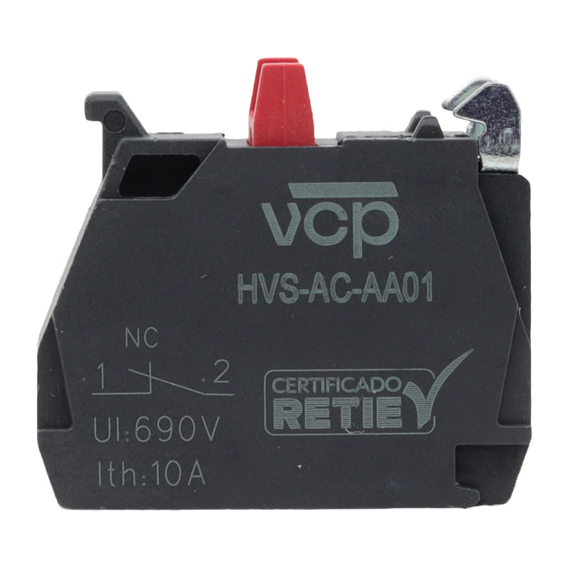 Bloque de contacto nc para linea de señalización 22 mm